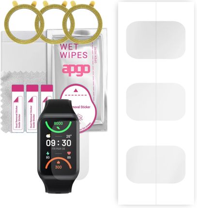 Apgo 3x Folia hydrożelowa do Oppo Band 2 - Smartwatch Hydrogel Protection Ochrona na ekran smartwatcha