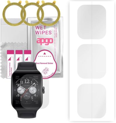 Apgo 3x Folia hydrożelowa do Oppo Watch 3 Pro - Smartwatch Hydrogel Protection Ochrona na ekran smartwatcha