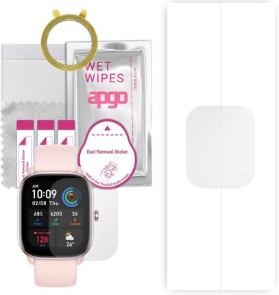 Apgo 1x Folia hydrożelowa do Amazfit GTS 4 Mini - Smartwatch Hydrogel Protection Ochrona na ekran smartwatcha