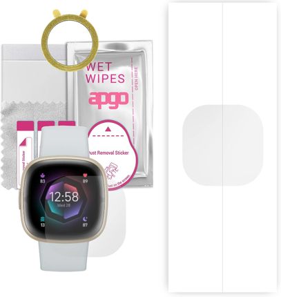 Apgo 1x Folia hydrożelowa do Fitbit Sense 2 - Smartwatch Hydrogel Protection Ochrona na ekran smartwatcha