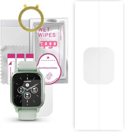 Apgo 1x Folia hydrożelowa do Garmin Venu Sq 2 - Smartwatch Hydrogel Protection Ochrona na ekran smartwatcha