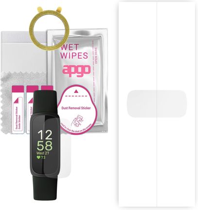 Apgo 1x Folia hydrożelowa do Fitbit Inspire 3 - Smartwatch Hydrogel Protection Ochrona na ekran smartwatcha