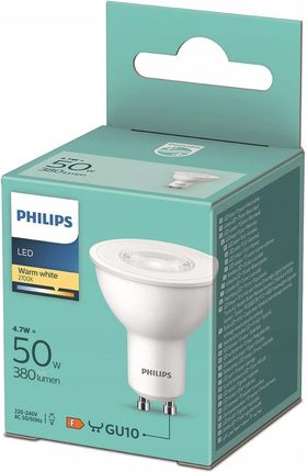 Philips Led - Żarówka Gu10 4,7 W 50 Ciepła Biel 