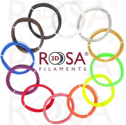 Filament ROSA3D 3D PEN PACK PLA 12 special colours x 10m