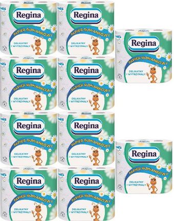 Papier Toaletowy Rumiankowy Regina 4 rolki zestaw 10opak.