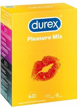 DUREX Pleasure Prezerwatywy mix, 40 sztuk 