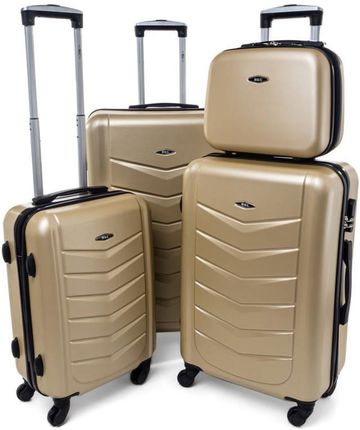 Zestaw 3 walizek + Kuferek KEMER RGL 520 Szampan