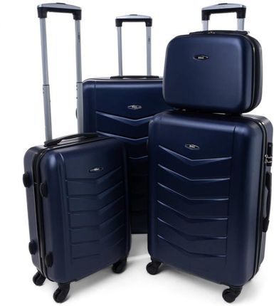 Zestaw 3 walizek + Kuferek KEMER RGL 520 Granatowy
