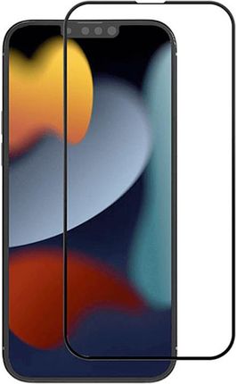 Crong 7D Nano Flexible Glass Niepękające Szkło Ochronne Hybrydowe 9H Iphone 13 Pro Max (Czarna Ramka)