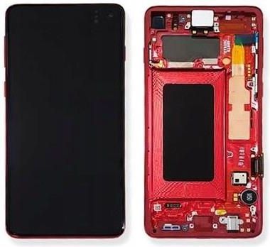 Samsung Wyświetlacz LCD S10 G973 Red Oryg Amoled
