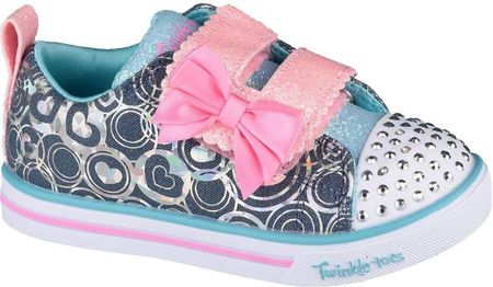 buty sportowe dla dziewczynki Skechers Sparkle Lite-Lil Heartsland 314754N-DMLT