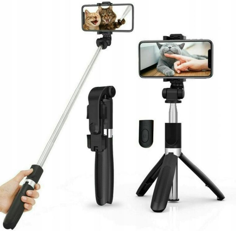 Uchwyt samochodowy Bedde Kijek Selfie Stick Tripod Statyw Pilot