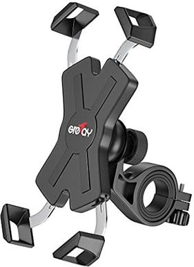 Grefay Uchwyt na Telefon Rowerowy Metalowa Kierownica Motocykla Uchwyt na Telefon z Obrotem 360 ° Dla Smartfona 4.5-6.8 Cala