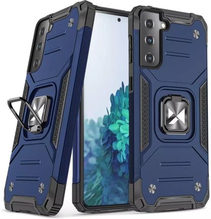 Wozinsky Ring Armor Tough Hybrid Case Cover + Magnetic Mount pour Samsung Galaxy S22 + (S22 Plus) Bleu