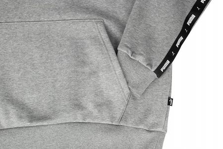 Bluza męska Puma ESS+ Tape Hoodie FL szara 849040 03 - zdjęcie 2