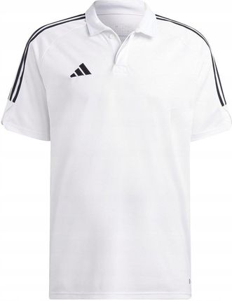 Koszulka męska adidas Tiro 23 League Polo biała HS3580