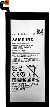 Samsung Nowa Bateria Do Galaxy S6 SM-G920F