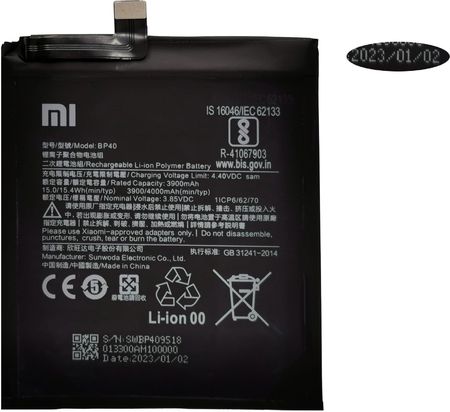Xiaomi Nowa Bateria BP40 MI 9T Pro K20 Pro