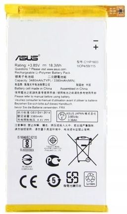Asus Bateria C11P1603 ZenFone 3 Deluxe