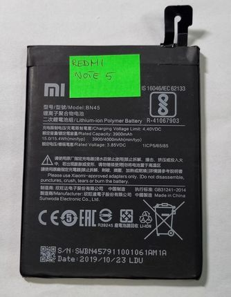 Xiaomi Bateria Do Redmi Note 5 4000 mAh
