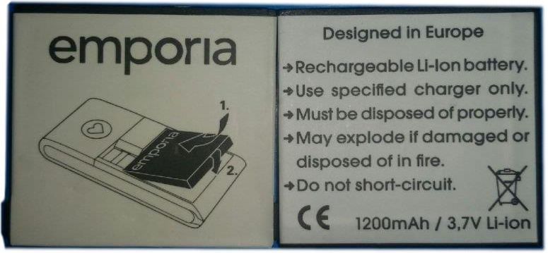 Chargeur Mural Avec Câble Pour Téléphone Emporia – Modèles Essence, Solid, Safety, LifePlus – Noir