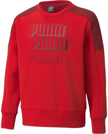 Bluza dla dzieci Puma Alpha Crew FL czerwona 589266 11
