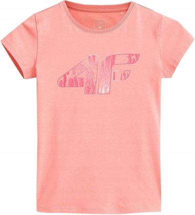 Koszulka dla dziewczynki 4F jasny róż HJZ21 JTSD009A 56S