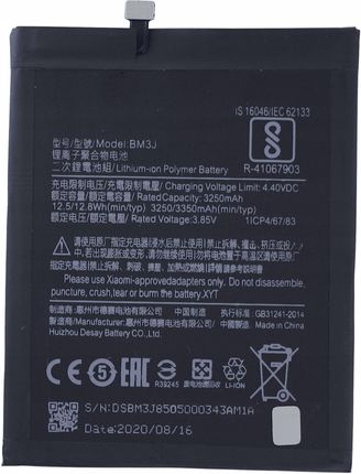 Mobilepart Świeżej Produkcji Bateria do Xiaomi Mi 8 Lite BM3J