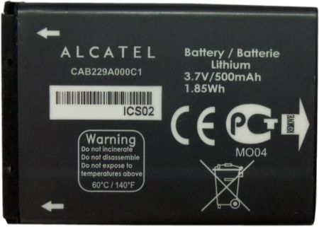 Alcatel Nowa Or Bateria CAB229A000C1 One Touch 228