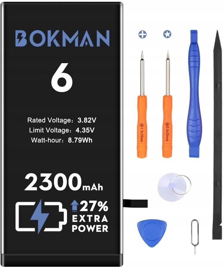 bokman Batterij voor iPhone 13 Pro, 3800 mAh Li-Ion-polymeerbatterij