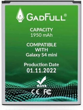GadFull Bateria do Samsung Galaxy S4 Mini 1950mAh