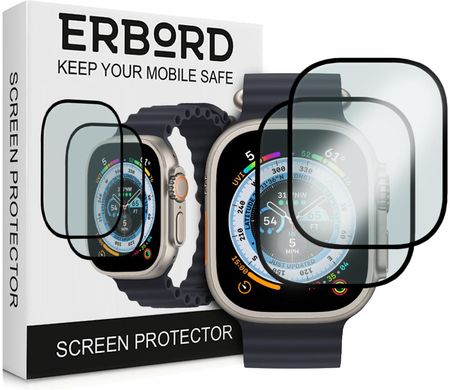 Erbord 2x Szkło Hybrydowe Do Apple Watch Ultra 49MM