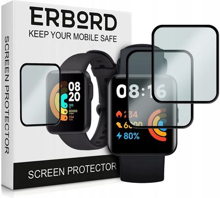 Erbord 2x Szkło Hybrydowe Do Xiaomi Redmi Watch 2 Lite