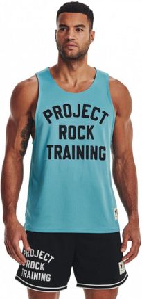 Męski top treningowy Project Rock Rvrsbl Mesh Top TG - niebieski