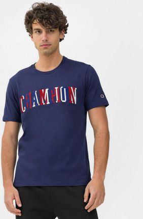 Męski t-shirt z nadrukiem CHAMPION Rochester Crewneck T-Shirt - granatowy