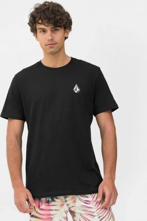 Męski t-shirt z nadrukiem Volcom Iconic Stone - czarny