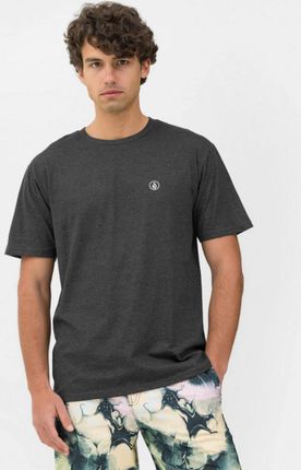 Męski t-shirt z nadrukiem Volcom Circle Blanks - grafitowy