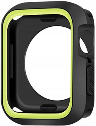 Toptel Etui do Apple Watch 45mm Silicone czarno-zielone
