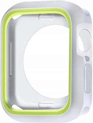 Toptel Etui do Apple Watch 45mm Silicone szaro-zielone