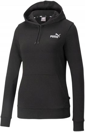 Bluza damska Puma Ess+ Embroidery Hoodie Tr czarna