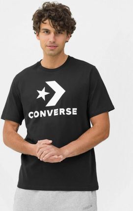 T-shirt z nadrukiem uniseks Converse Chuck Patch Tee - czarny