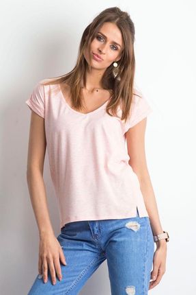 T-shirt Damski Model RV-TS-4839.34P Light Pink - BFG