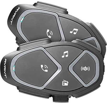 Cellularline INTERPHONE INTERPHOAVANTTP Interfono per Moto, Doppio modulo Bluetooth, Fino a 8 Motociclisti, Distanza 1,7Km, Autonomia 20 Ore, Nero