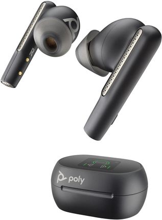 Poly Voyager Free 60+ Usb-C Earbuds Mit Touchscreen Ladecase Für Microsoft Teams, Schwarz