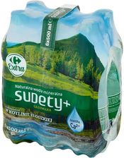 Zdjęcie Carrefour Extra Sudety+ Naturalna woda mineralna gazowana 6 x 500 ml - Lubaczów