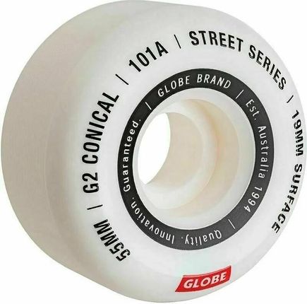 Globe G2 Conical Street Skateboard Wheel 53mm White Essential