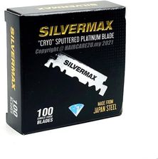 Euromax Połówki Żyletek Silvermax 100 Single Edge Platinum Razor Blades