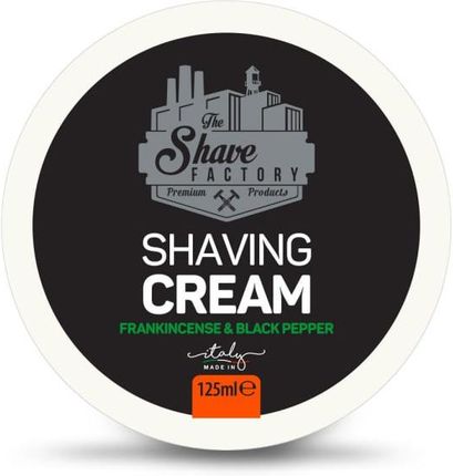 The Shave Factory Krem Do Golenia Frankincense & Black Pepper Shaving Cream 125ml