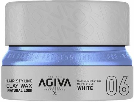Agiva Glinka-Wosk Do Stylizacji Włosów Hair Wax Clay Natural Look 06 White 155Ml