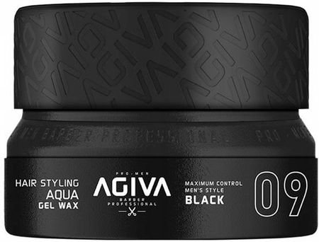 Agiva Żel Do Włosów Hair Aqua Gel Wax 09 Black 155Ml